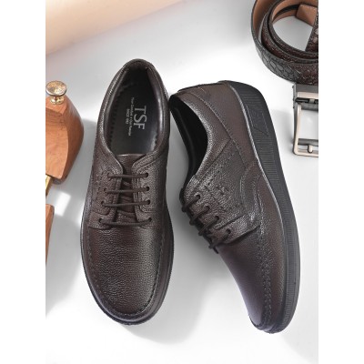 TSF Brown Formal Comfort Shoes (90391-BRN)